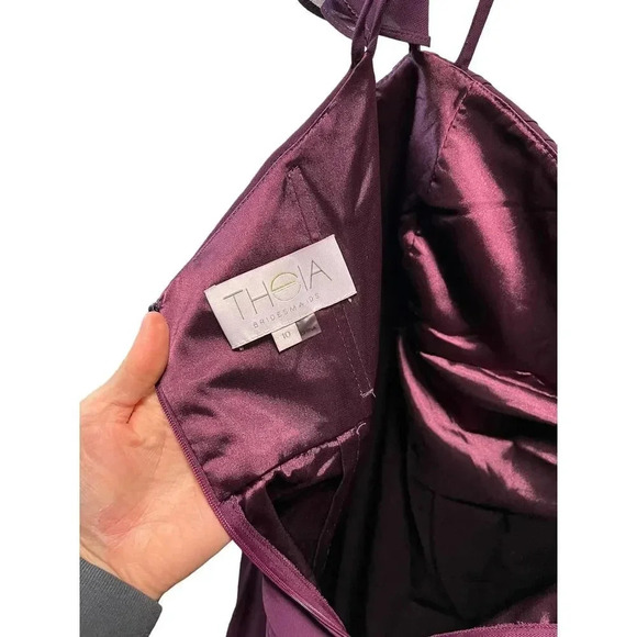 Theia Riley Cold Shoulder Gown - Picture 7 of 9